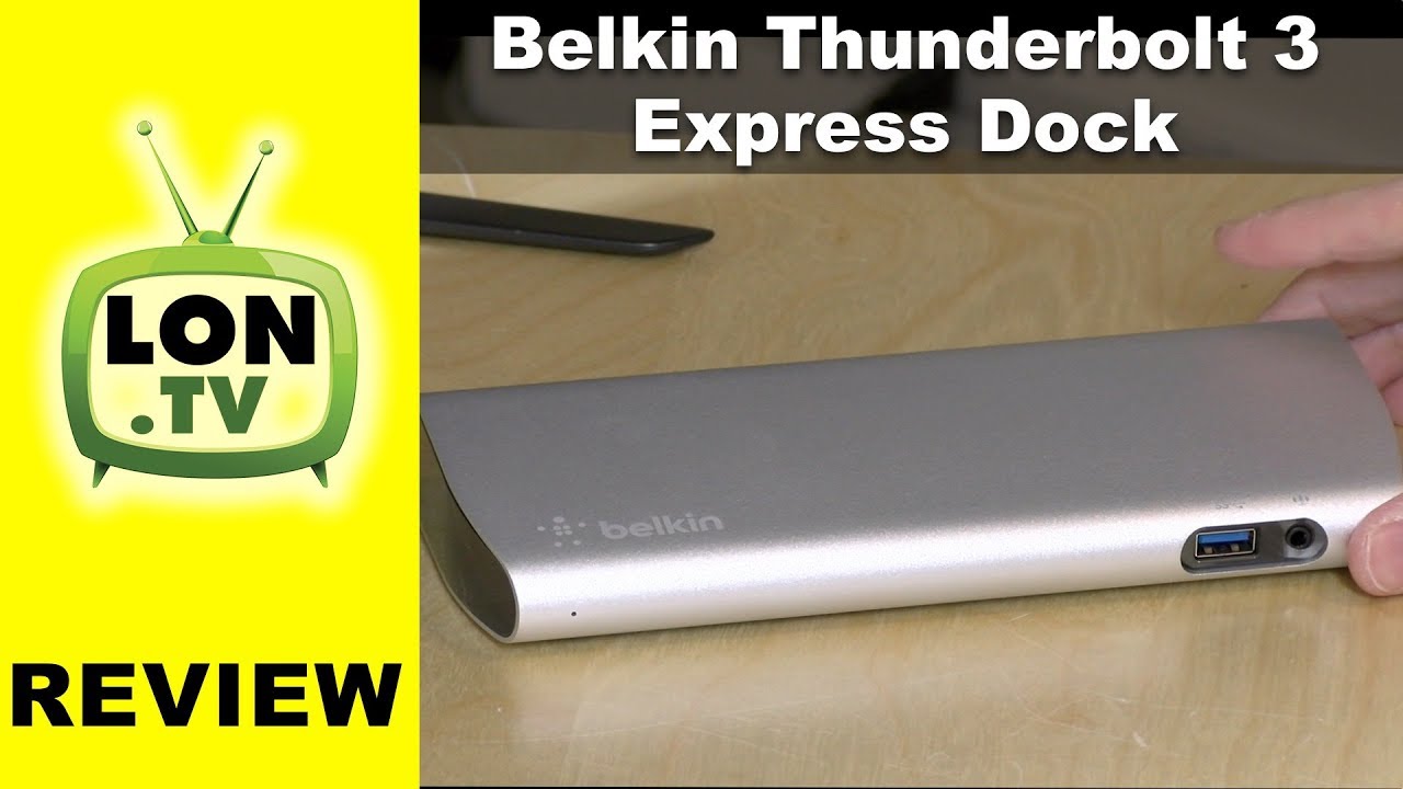 Watch Belkin Thunderbolt 3 Express Dock Review on Amazon Live